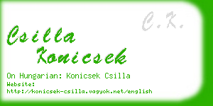 csilla konicsek business card